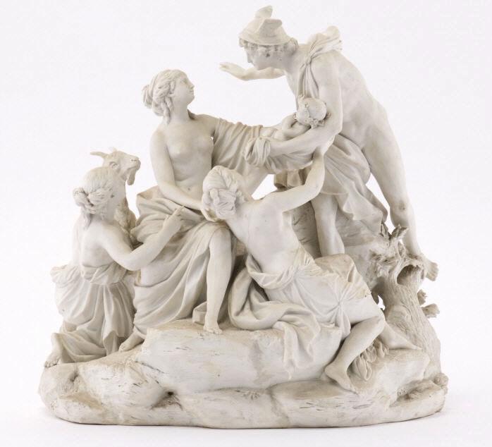 Fine Mythological Biscuit Figural Group, 19th C. (1 of 17)