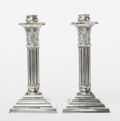 Pair Of Sterling Silver Lamp Bases, American (1 of 12)