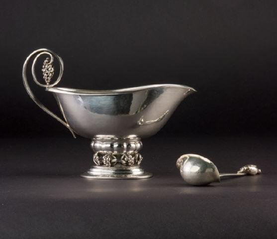 Georg Jensen Silver Gravy Boat & Ladle (1 of 7)