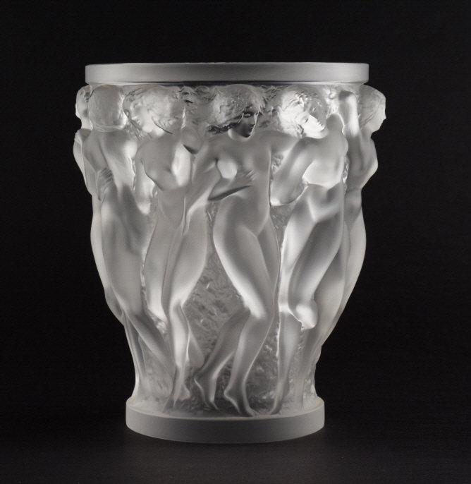 Lalique France Bacchantes Glass Vase (1 of 8)