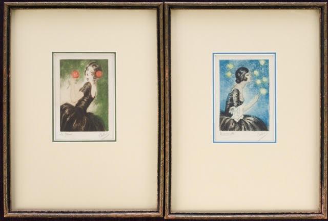 Two Coloured Etchings (1 of 6)