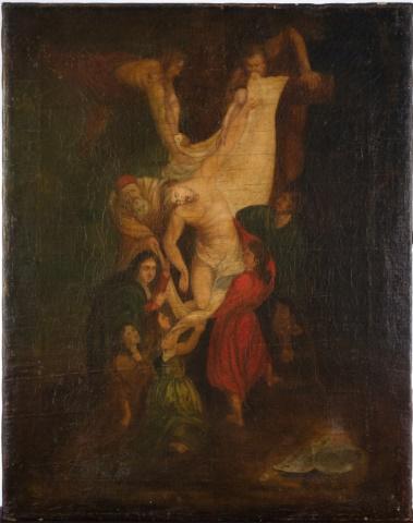 Italian School, Deposition Of The Christ, Oil On Canvas (1 of 2)