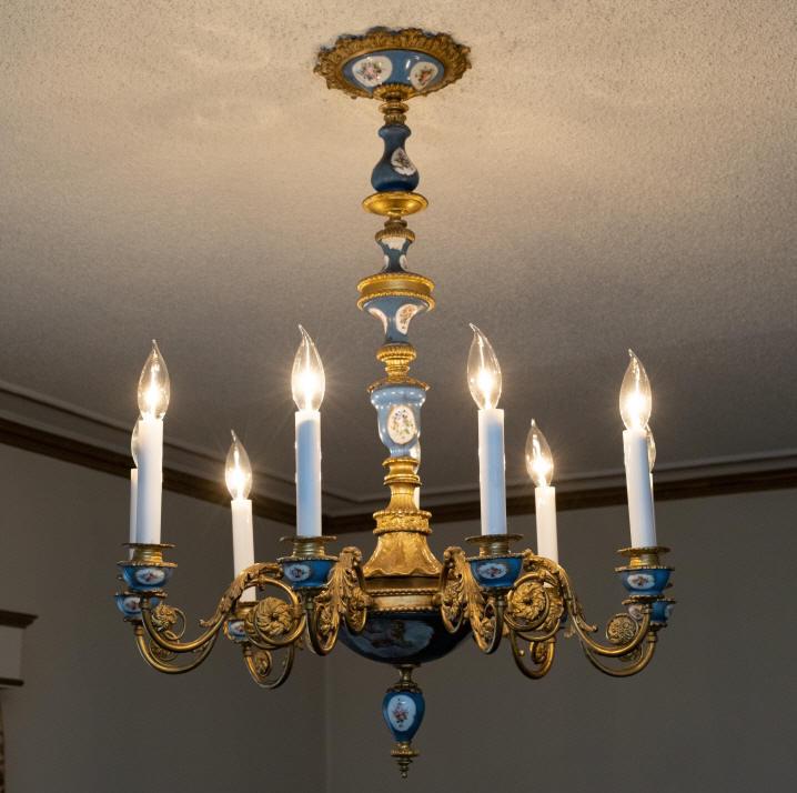 Sevres Style Porcelain Chandelier (1 of 5)