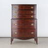 Mahogany Gentleman's High-Boy Dresser