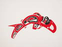 Coloured Lithograph, Orca