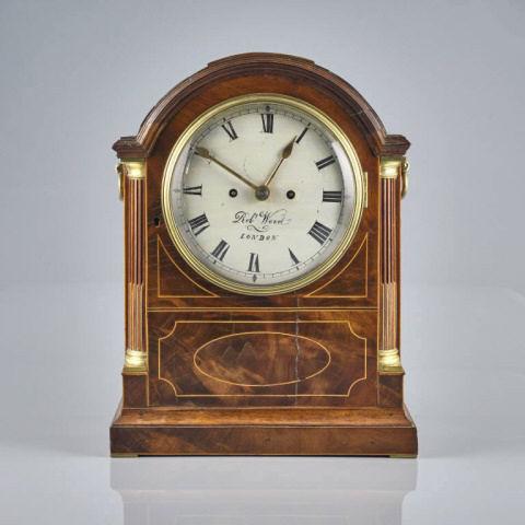 GEORGE III MAHOGANY BRACKET CLOCK (1 of 18)