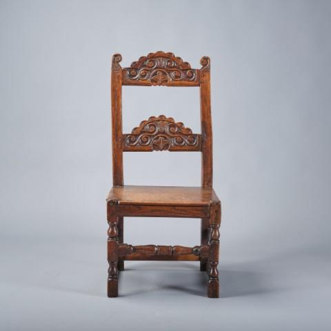 17TH C. OAK YORKSHIRE SIDE CHAIR (1 of 5)