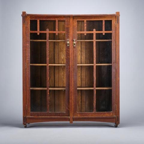 ARTS & CRAFTS OAK BOOKCASE (1 of 7)