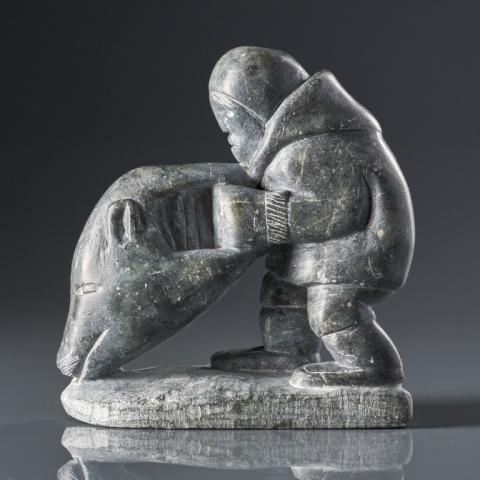 UNIDENTIFIED ARTIST, BEAR HUNTER, PUVIRNITUQ (1 of 5)
