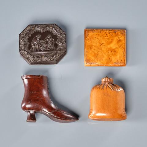 Four Treen Miniature Boxes (1 of 5)