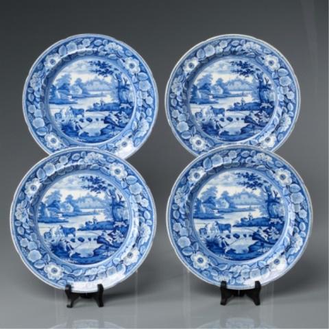 Set Of Four Plates By John Meir Tunstall (1 of 6)