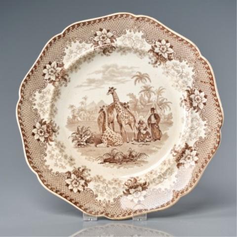 John Ridgeway Printed Pottery Plate (1 of 5)