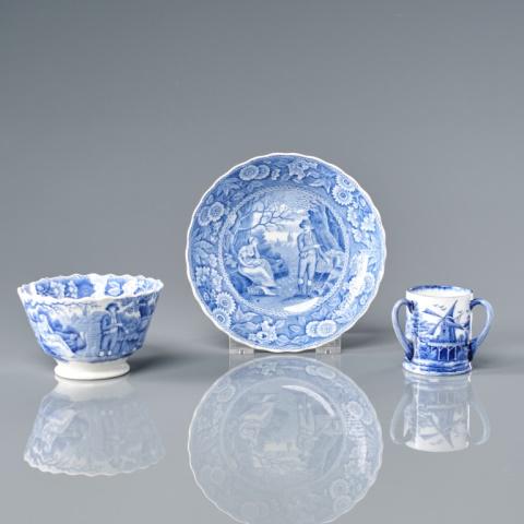 Spode Blue & White Pottery Tableware (1 of 6)