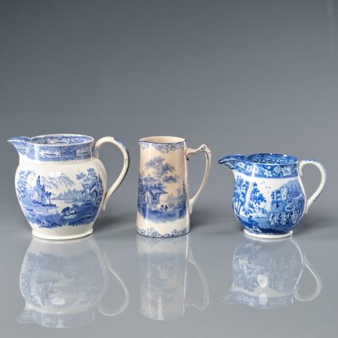 Three Staffordshire Pottery Jugs (1 of 6)