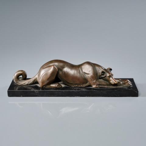 Bronze Of Resting Greyhound (1 of 6)
