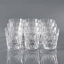 NINE BACCARAT ROCK GLASSES