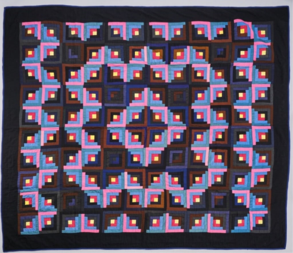 BARN RAISING LOG CABIN QUILT (1 of 4)