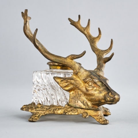 CUT GLASS INKWELL (1 of 14)