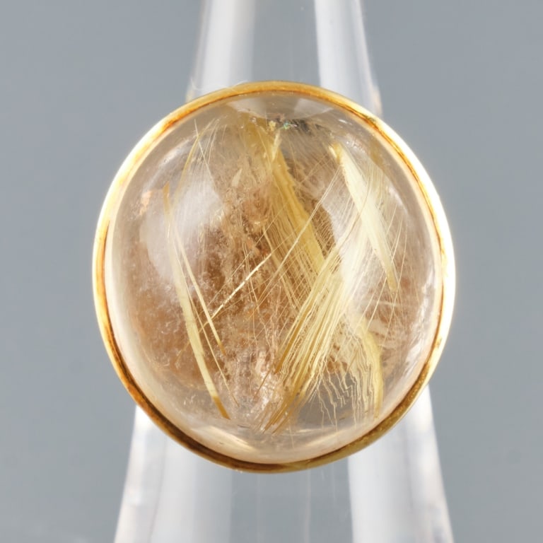 18K GOLD KAUNIS KORU QUARTZ RING (1 of 4)