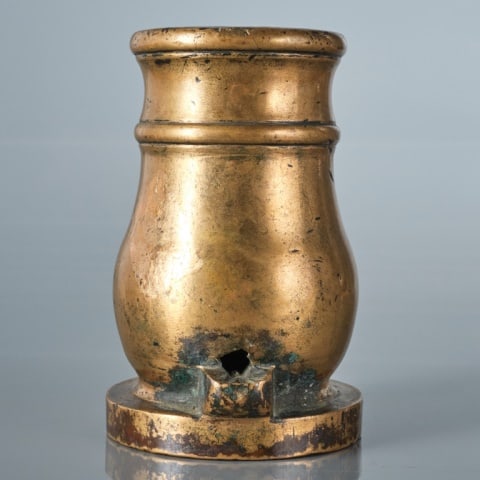 18TH C. BRONZE SIGNAL MORTAR (1 of 6)