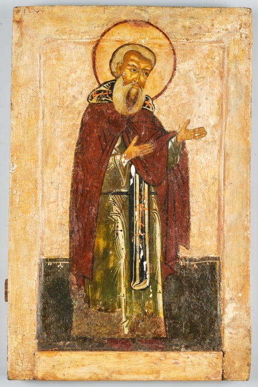 17TH C. RUSSIAN ORTHODOX RELIGIOUS ICON (1 of 5)