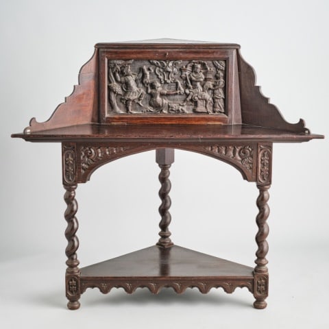 RENAISSANCE REVIVAL CORNER CUPBOARD (1 of 10)