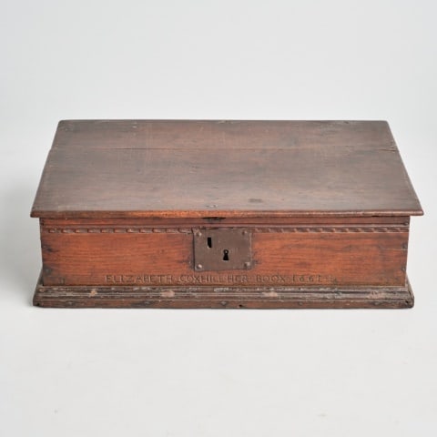 17TH C. STYLE OAK BIBLE BOX (1 of 11)