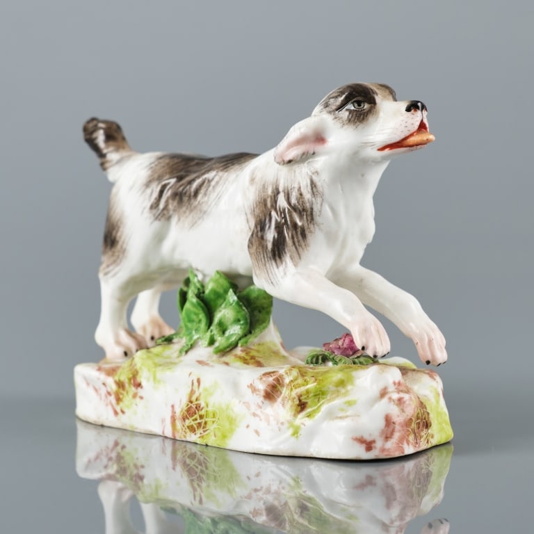 EARLY 19TH C. DERBY PORCELAIN DOG (1 of 10)