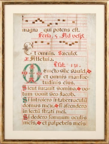 ANTIQUE LATIN MANUSCRIPT (1 of 4)