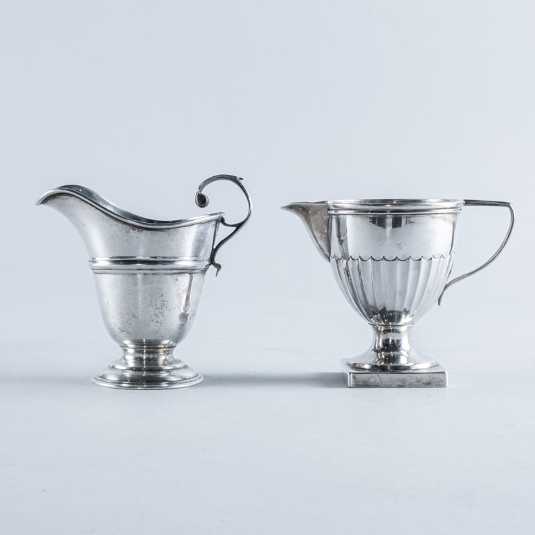 TWO STERLING SILVER CREAMERS (1 of 11)