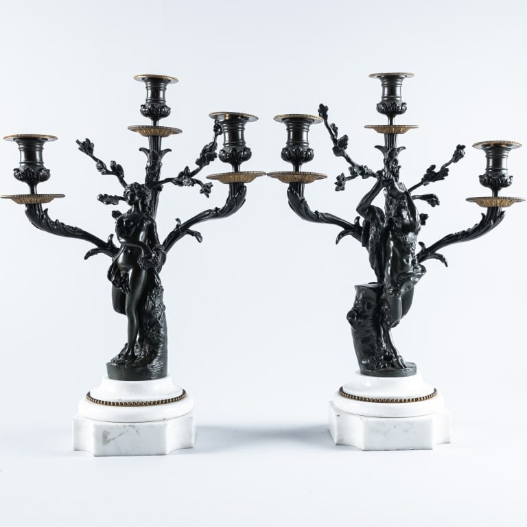 MICHEL CLODION BRONZE CANDELABRA (1 of 13)