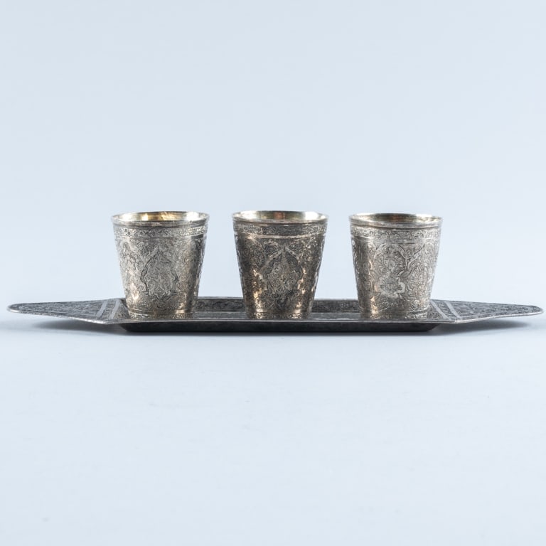 PERSIAN SILVER BEAKER SET (1 of 12)