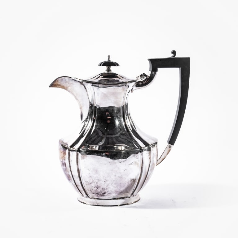 HALLMARKED SILVER HOT WATER POT (1 of 7)