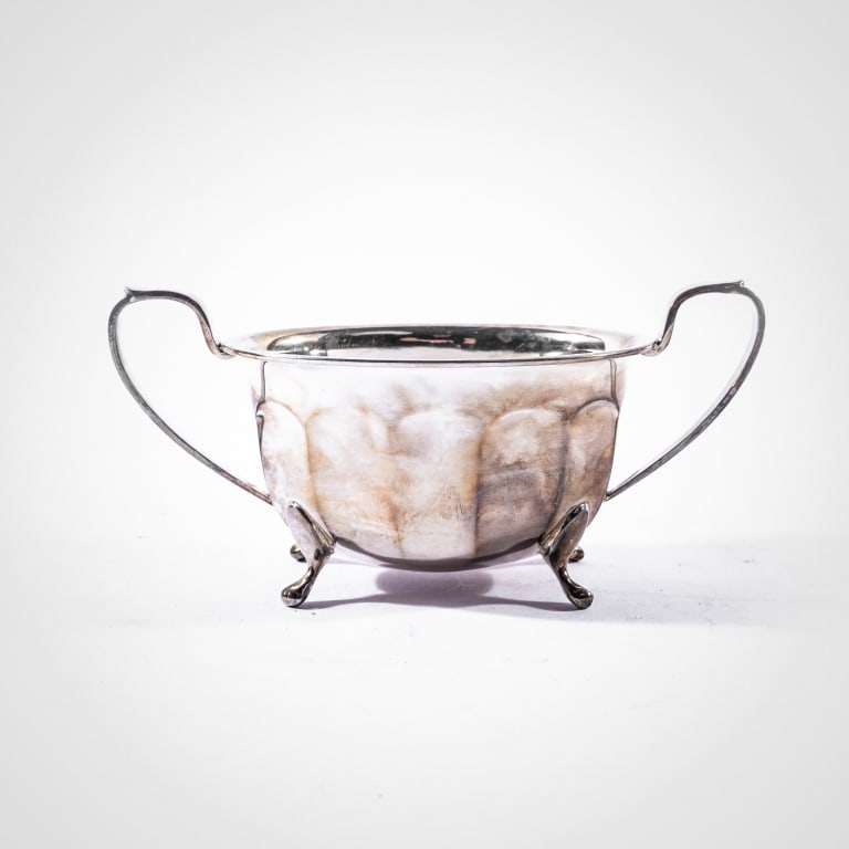 THREE-PIECE SILVER TEA SET - 7