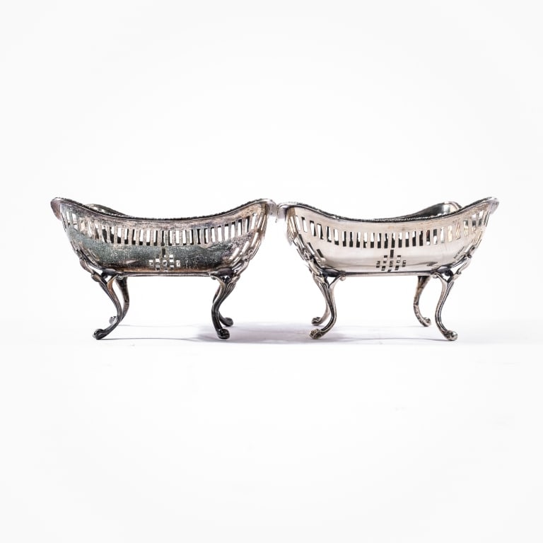 FOUR SILVER TABLE ACCESSORIES - 4