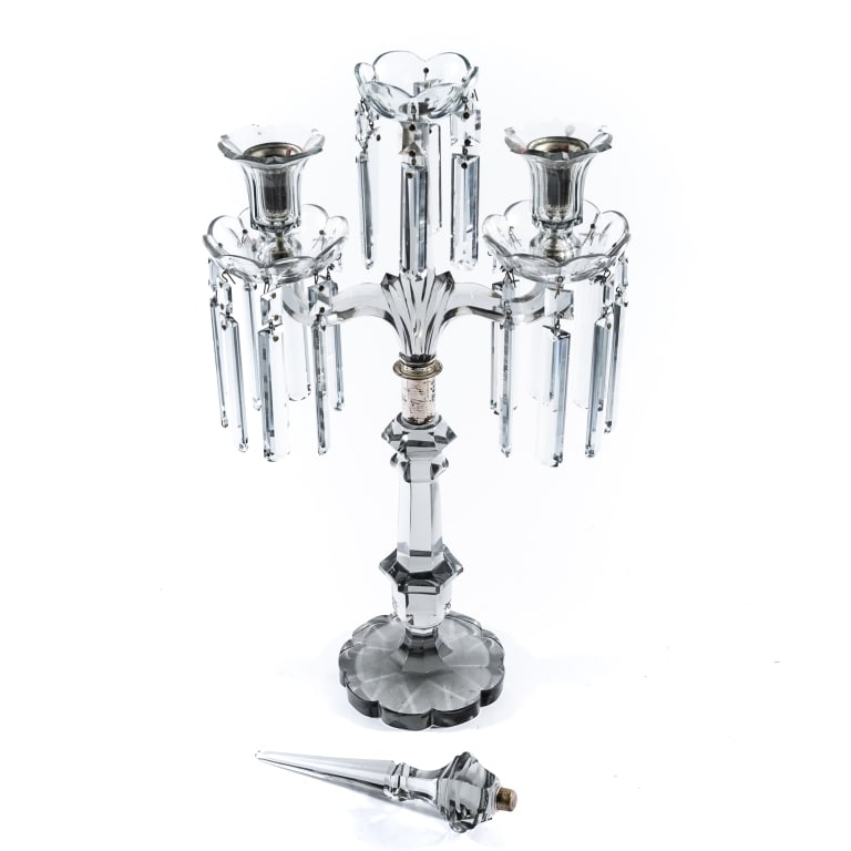 REGENCY CRYSTAL CANDELABRUM - 2