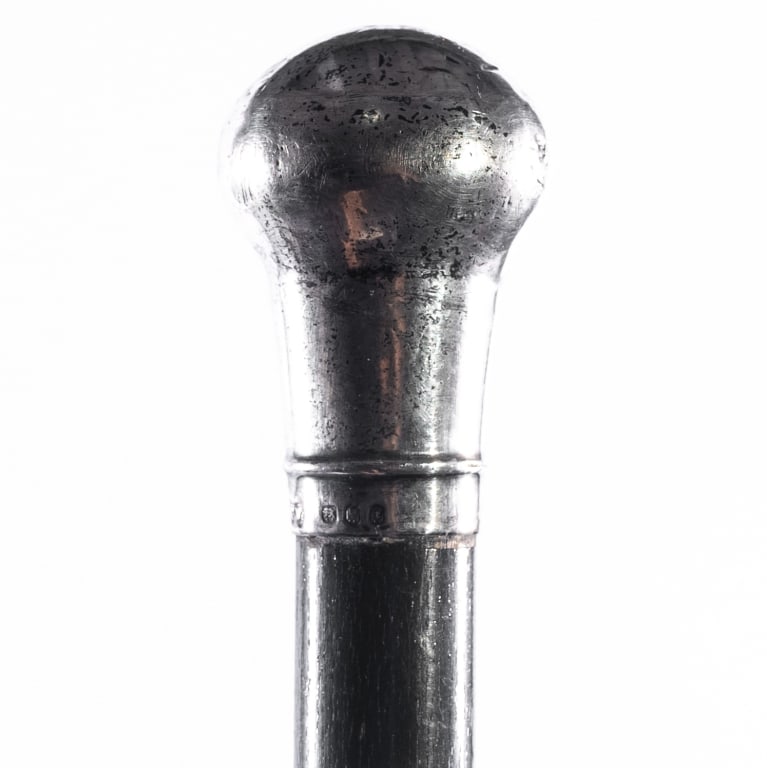 SIX SILVER-TIP WALKING STICKS - 5