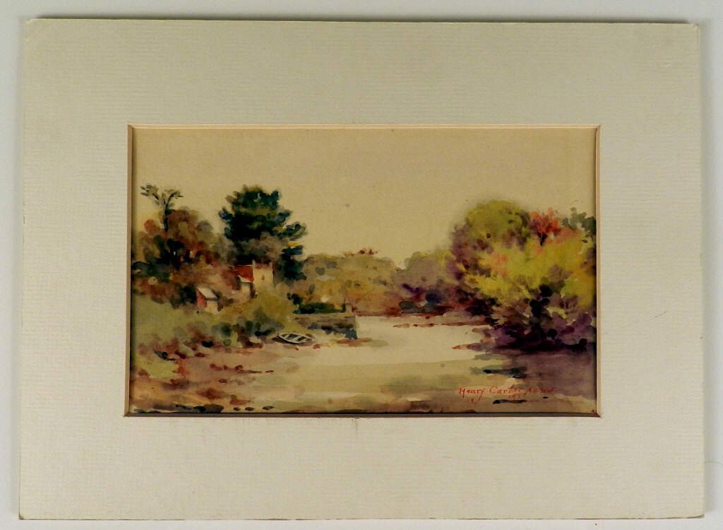 Henry Thomas CARTER (1850-1931, Irish): "Port Navos, Cornwall", watercolour, signed, 5.5 x 9 inches