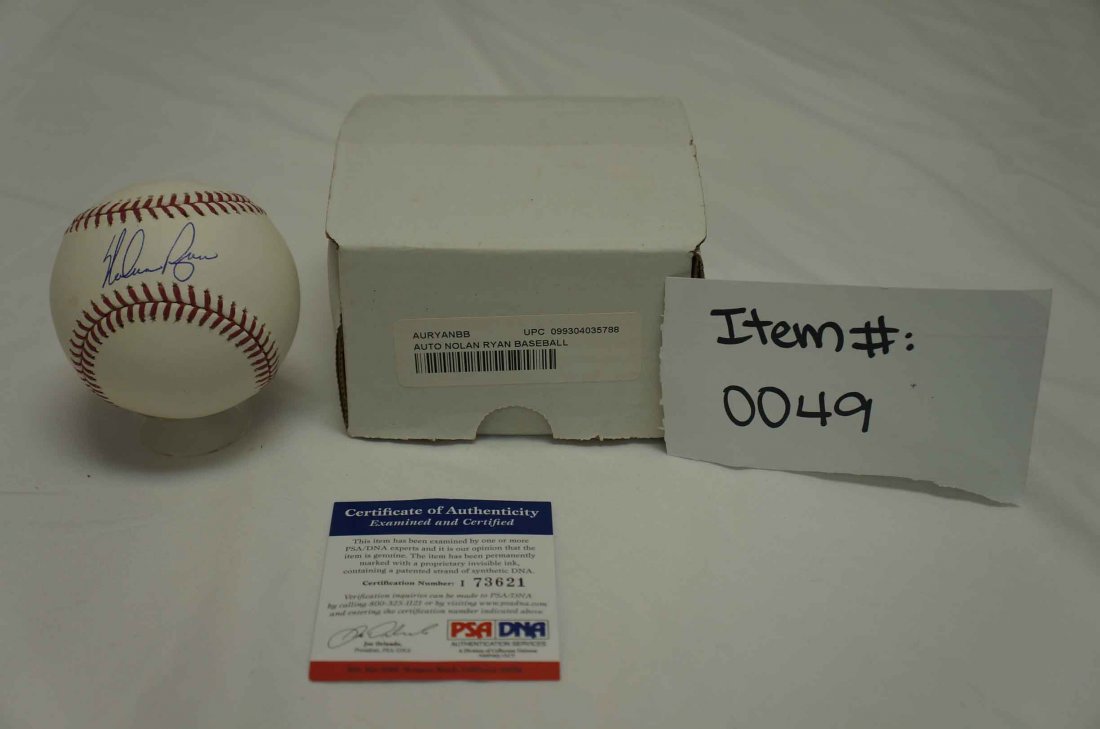 Nolan Ryan Autographed Baseball (1 of 4)