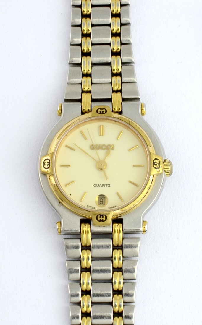 Gucci Two Tone Ladies Wristwatch (1 of 1)