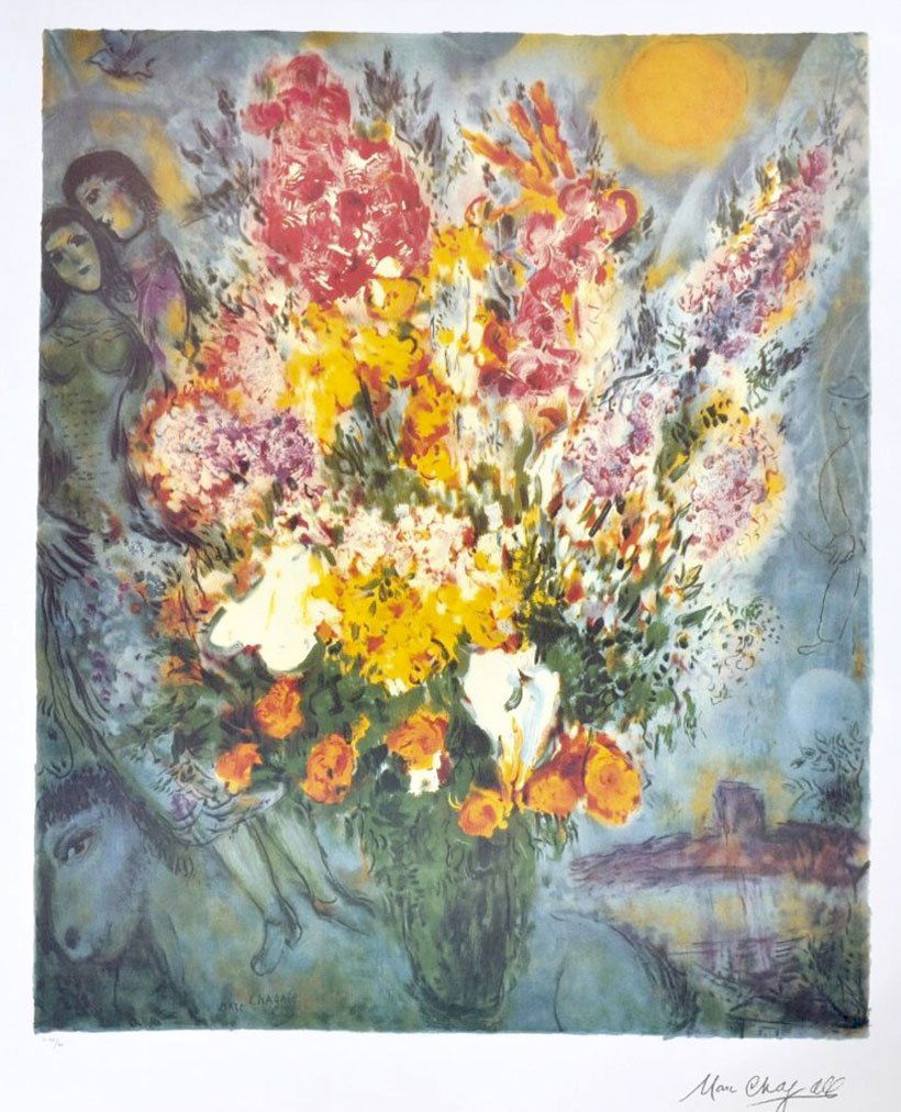 Marc Chagall's "Floral Bouquet" Art (1 of 2)