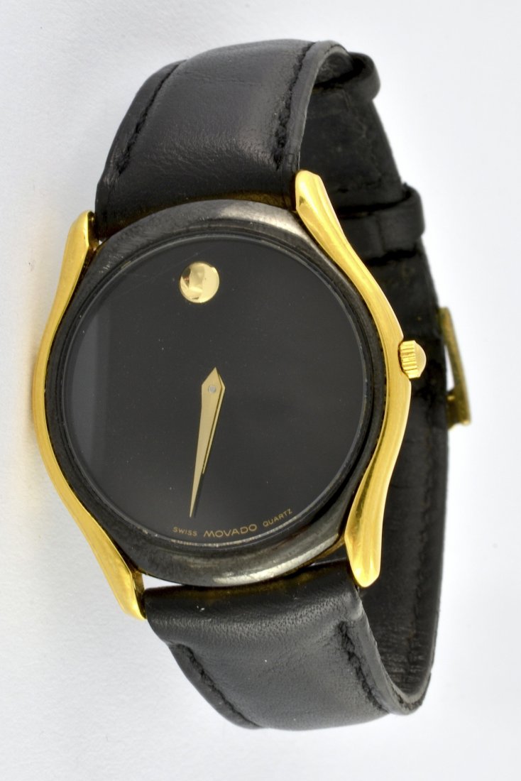 Movado Museum Wristwatch: Movado Museum Wristwatch with Box & Papers *Used* (Approx. Measurement: Case 1.35 inches Wrist 7 inches)