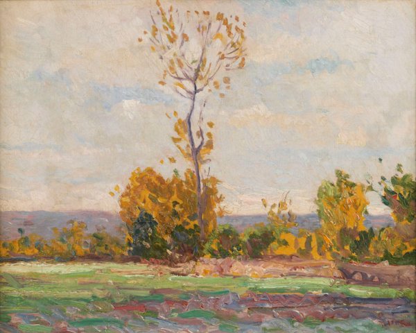 Maximilien LUCE (1858-1941) Paysage d'automne, Huil