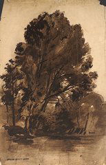 Ernest QUOST (1844-1931) Paysages et divers Ense: Ernest QUOST (1844-1931) Paysages et divers Ensemble de gouaches, pastels et crayon sur papier, signés du cachet d'atelier Ensemble of pastels, gouaches and pencils on paper, signed with the artist's