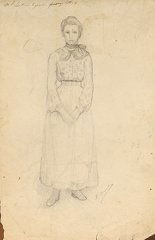 Ernest QUOST (1844-1931) Études de personnages E: Ernest QUOST (1844-1931) Études de personnages Ensemble de crayons sur papier, signés par l'artiste et du cachet d'atelier Ensemble of pencils on paper, signed with the artist's stamp