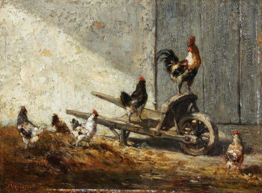 265 Jules Jacques Veyrassat 1828 1879 Le Poulailler
