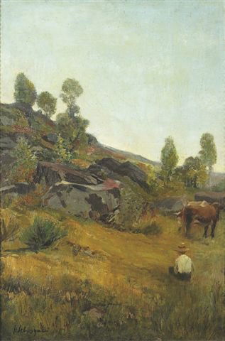 Henri LEBASQUE (1865-1937) Landscape Oil on canvas: Henri LEBASQUE (1865-1937) Landscape Oil on canvas, signed on bottom left. 73 x 49 cm - 38 3/4 x 19 3/8 in. FRENCH: Henri LEBASQUE (1865-1937) Paysage Huile sur toile, signée en bas à gauche 73 x 49