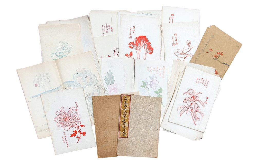 GROUP OF COPIES OF FLOWER PAINTINGS (1 of 8)