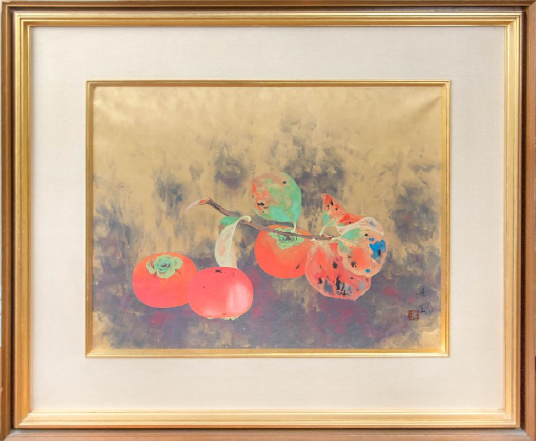 PERSIMMONS STILL-LIFE PAINTING (1 of 3)