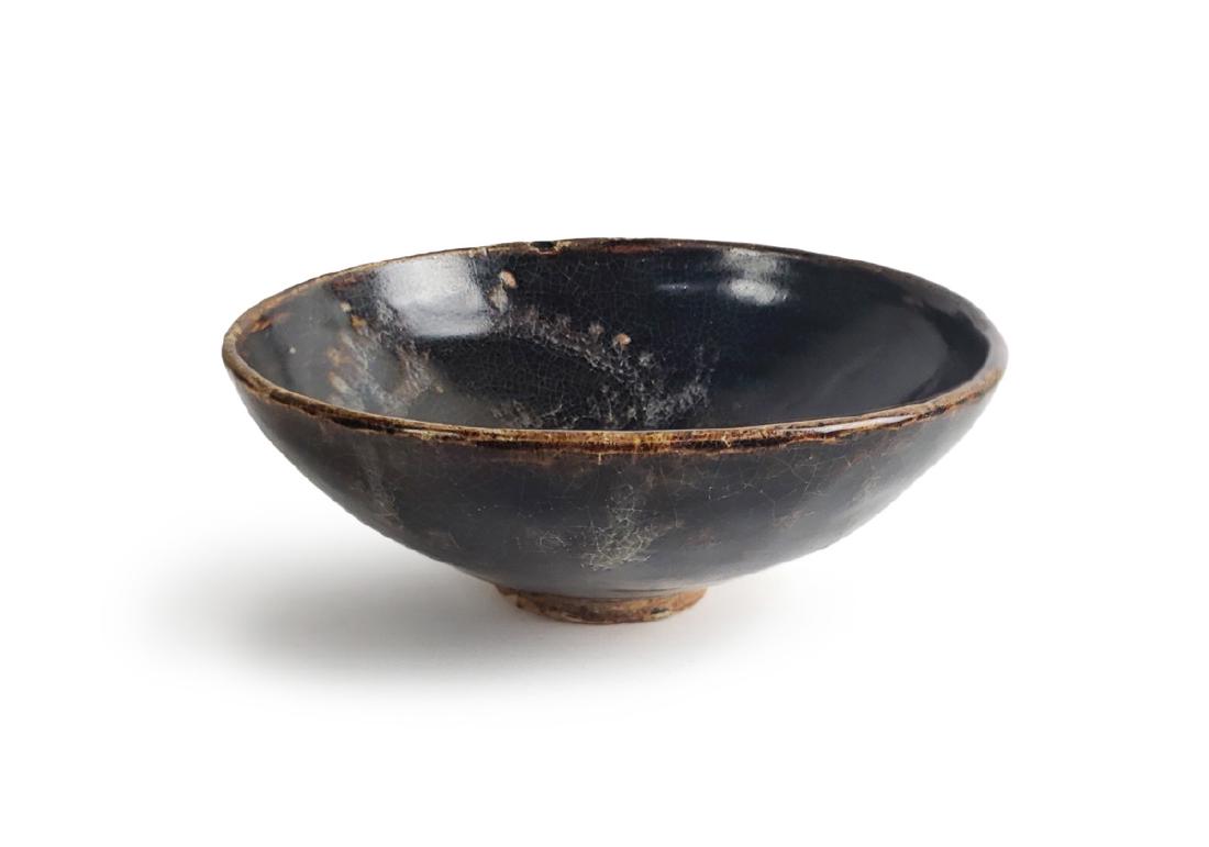 JIANZHAN BLACK GLAZED BOWL -DRAGON PATTERN (1 of 3)